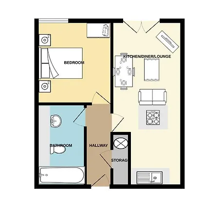 Lovely 1 Bed, Located In The Heart Of *
